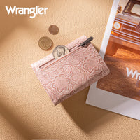 Wrangler Floral Embossed Trifold Wallet