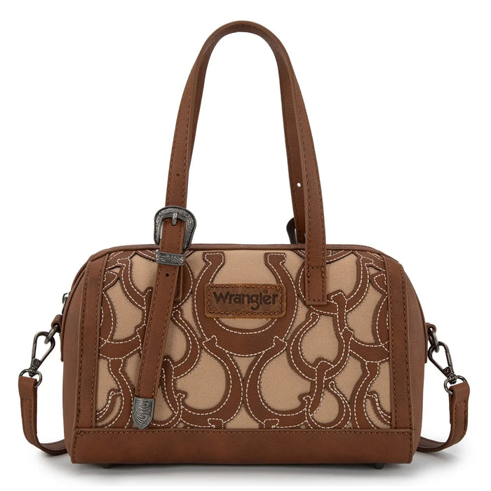 Wrangler Horseshoe Cutout Mini Boston Crossbody Bag