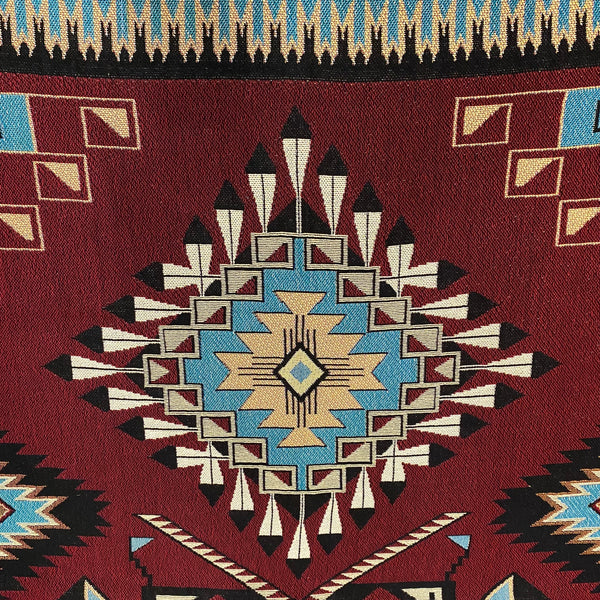 Brazos Turquoise - Southwest - Cotton Woven Throw Blanket