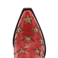 Black Star Women’s Marfa Star Inlay Studded Western Boots - Snip Toe