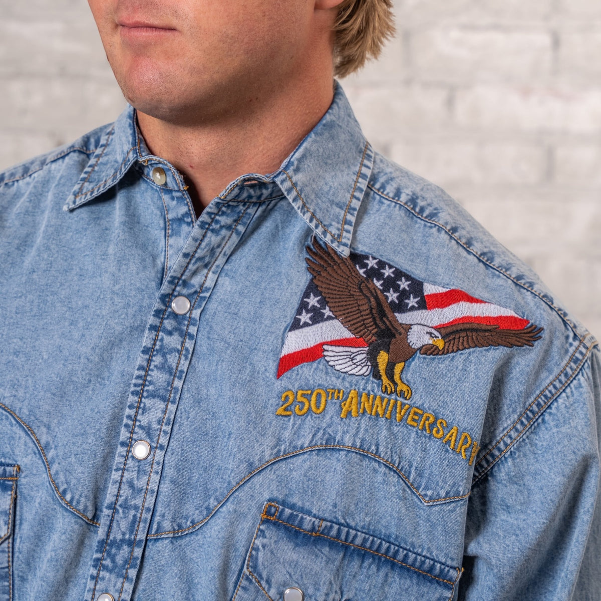 Men's Rockmount USA 250th - America the Beautiful Embroidered Western Shirt