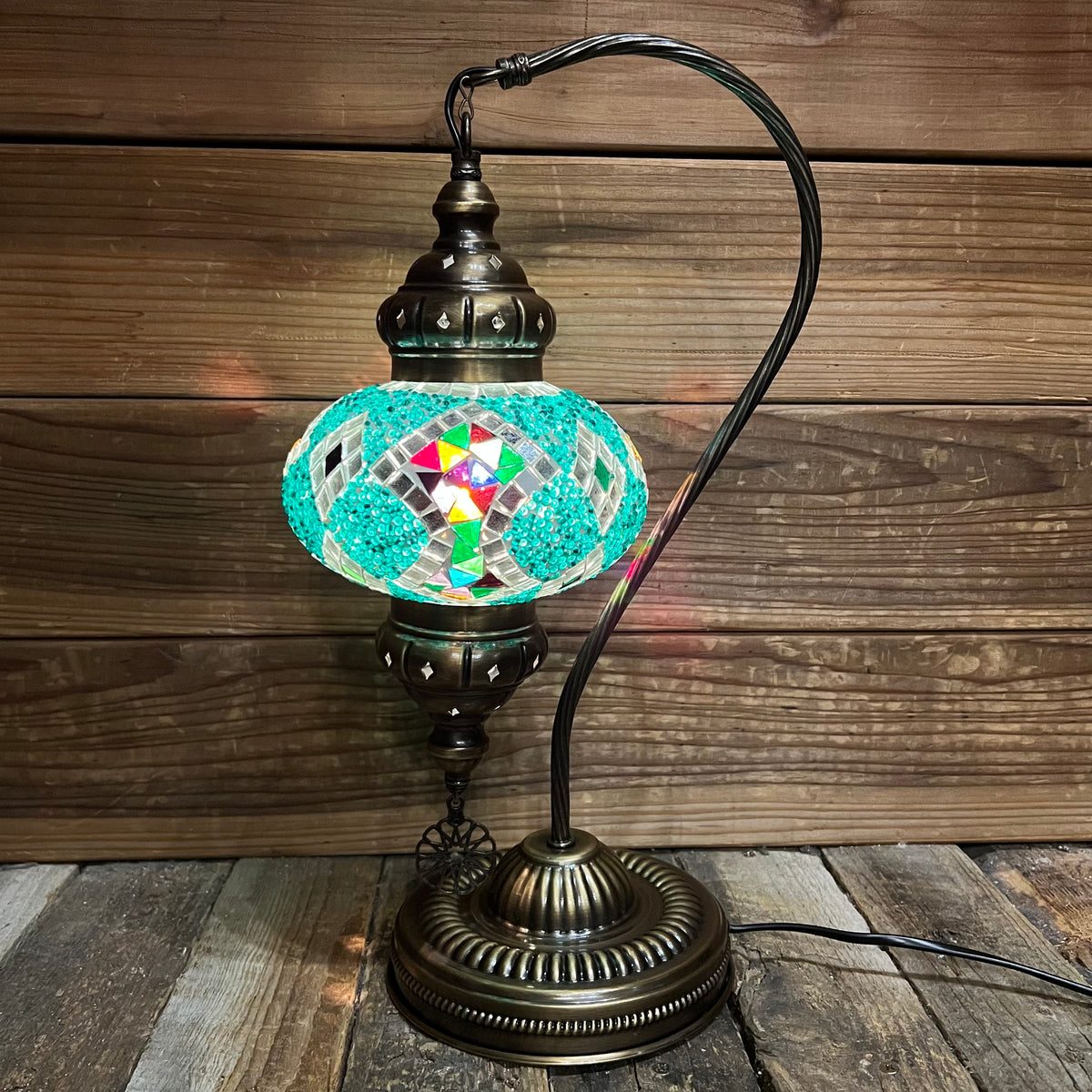Handmade Half a Heart Turkish Lamps - Multicolored