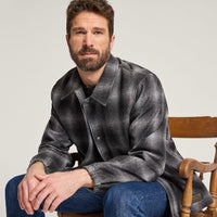 Men's Quilted Wool Coaches Jacket