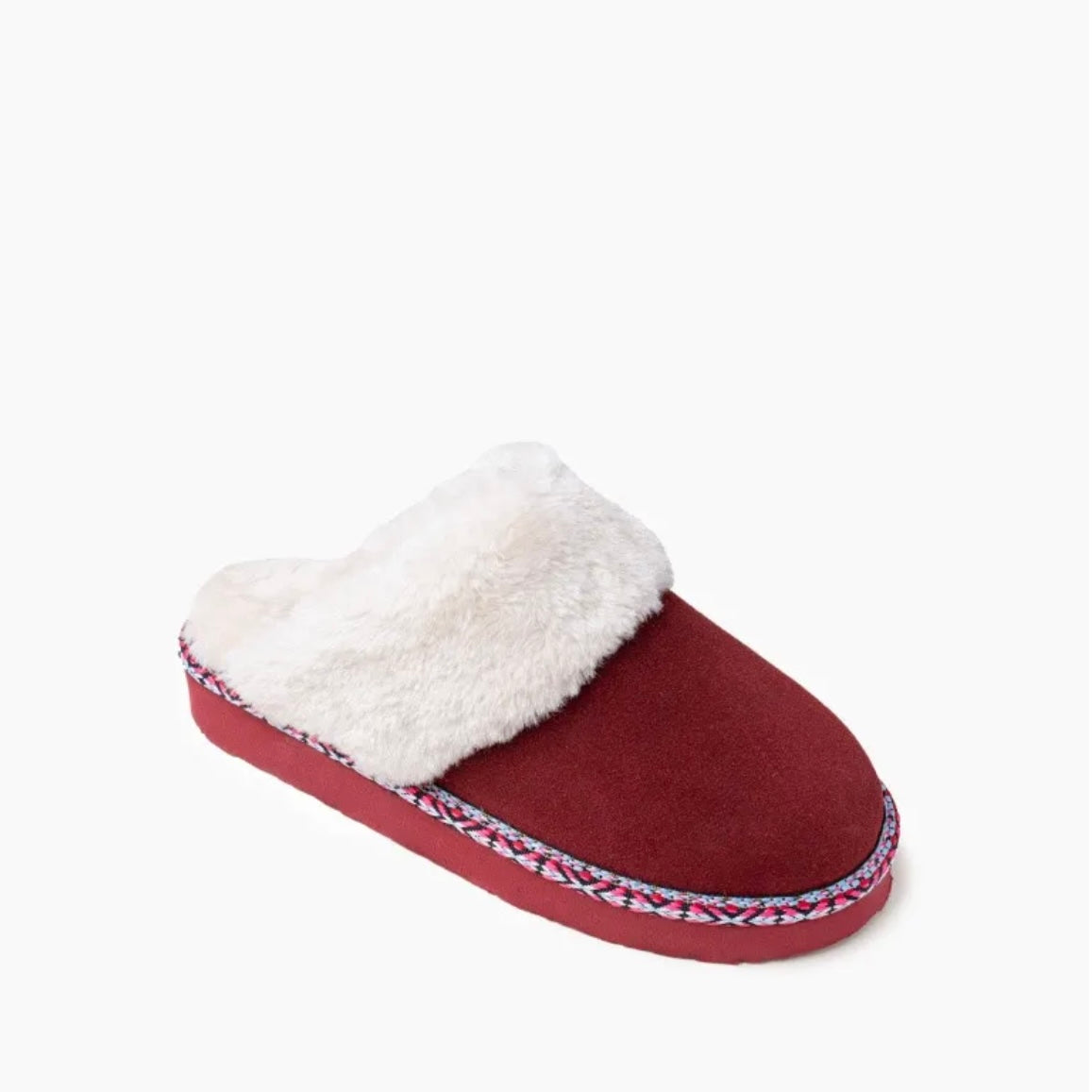 Women’s Cerise Minnetonka Slipper