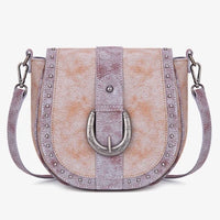 Montana West Western Buckle Studded Crossbody Bag