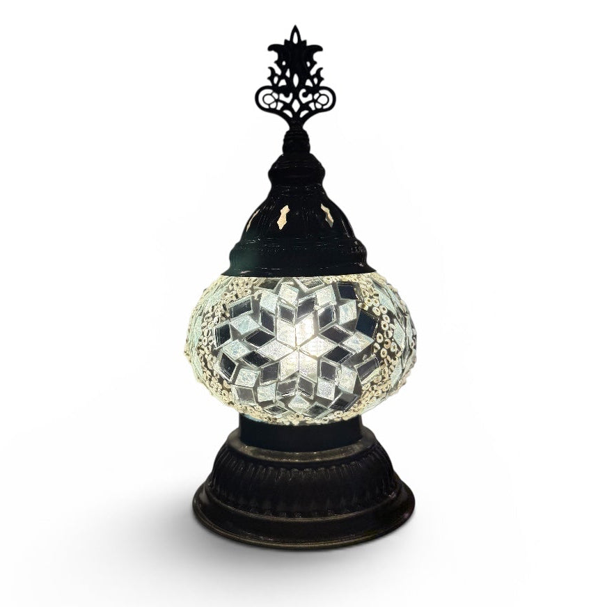 3” White Turkish Table Lamp