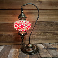 Handmade Half a Heart Turkish Lamps - Pink