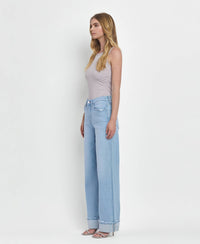 Super High Rise Cuffed Baggy Wide Jeans Intrepid