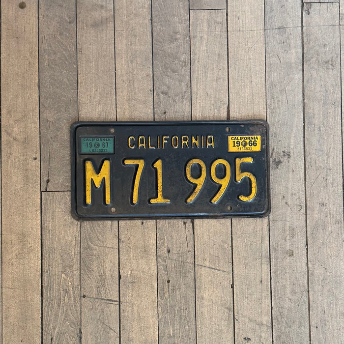 California License Plate