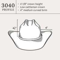 Stetson Alamo Straw Cowboy Hat