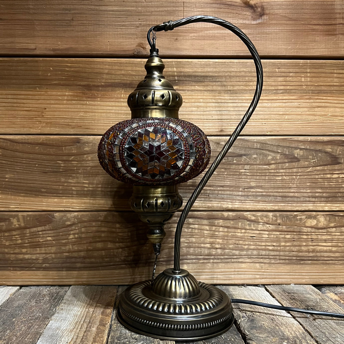 Handmade Half a Heart Turkish Lamps - Orange