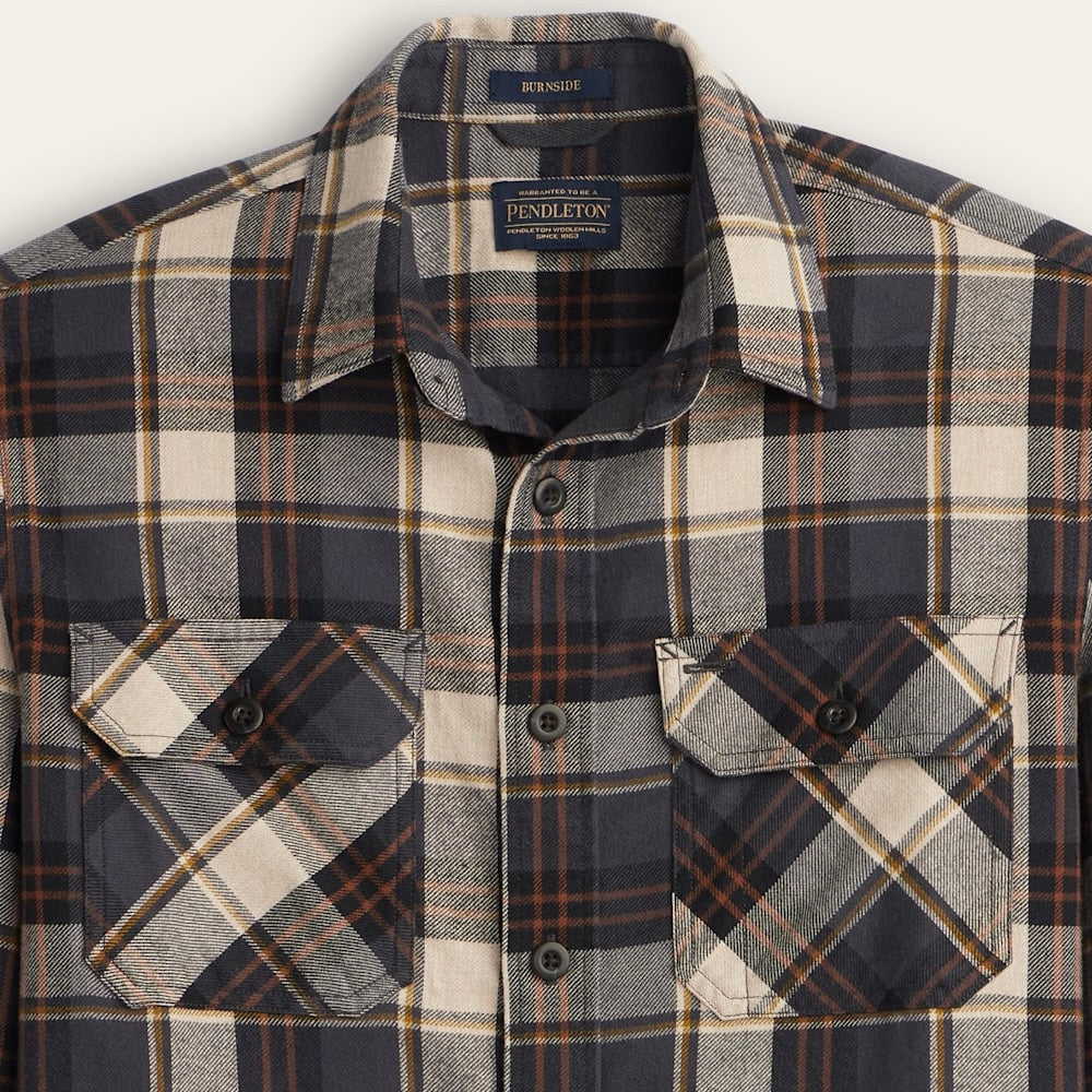 MEN'S PENDLETON PLAID BURNSIDE COTTON FLANNEL SHIRT