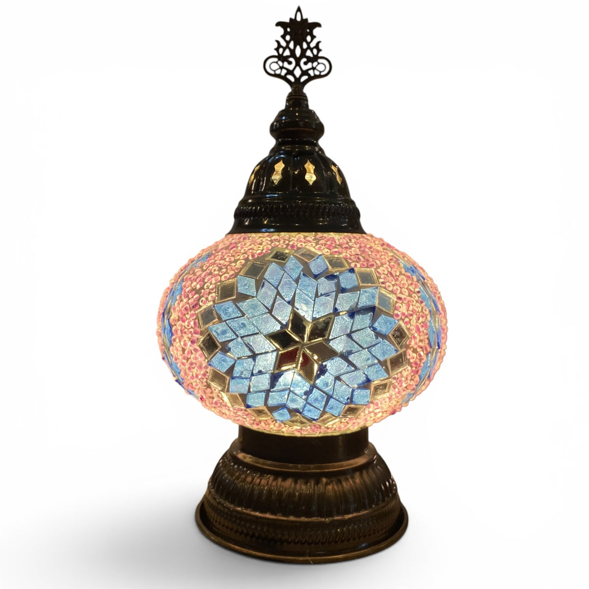 7” Turkish Table Lamp Purple