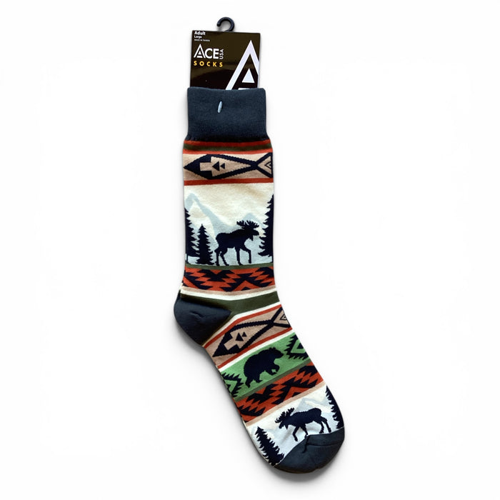 Adult Lodge Pattern Sock