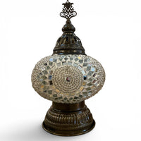 7” Turkish Table Lamp White