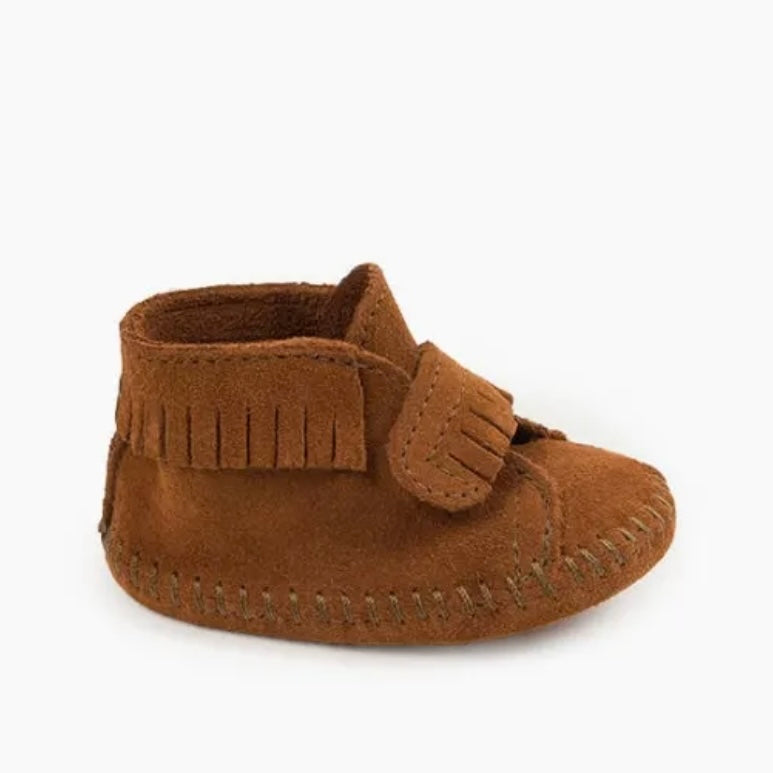 Infant Minnetonka Front Strap Bootie