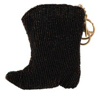 Kickin' Around Beaded Cowboy Boots Coin Purse/Key Fob