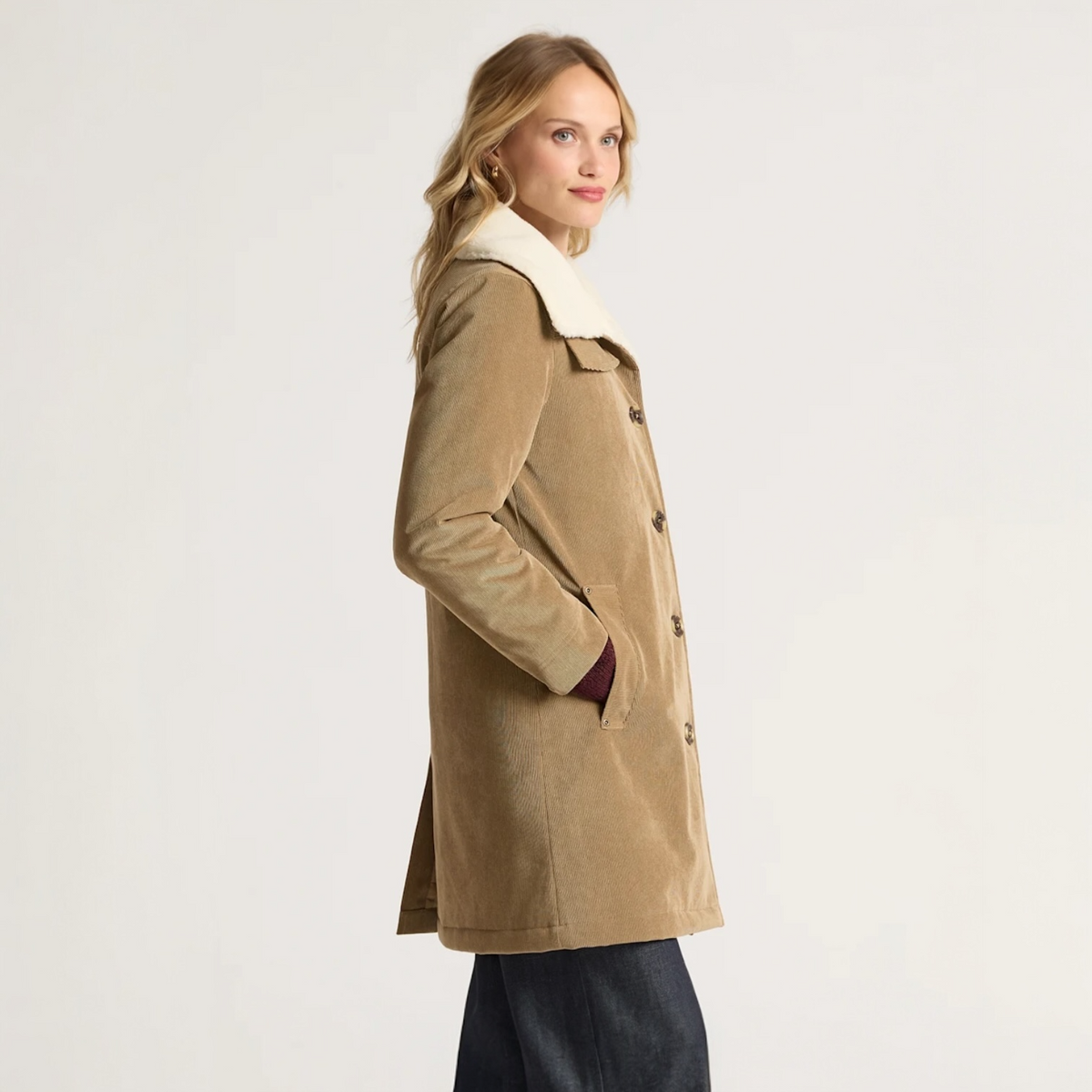 WOMEN'S PENDLETON STILLWATER CORDUROY DUSTER JACKET
