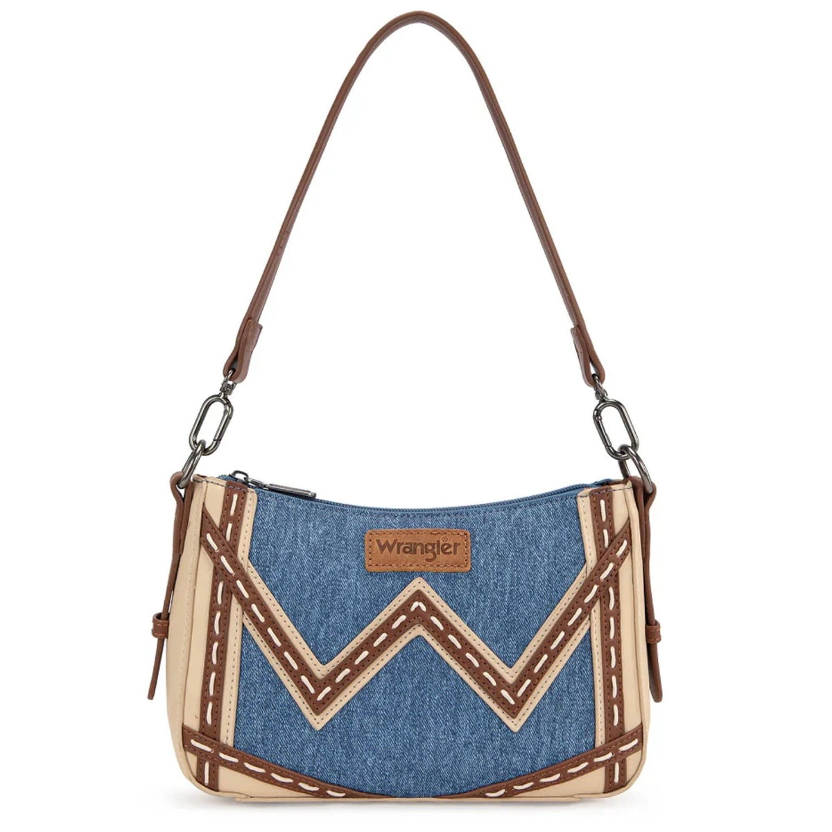Wrangler Western Chevron Contrast Stitch Saddle Bag