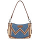 Wrangler Western Chevron Contrast Stitch Saddle Bag