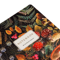 Forest Mushrooms Vegan Leather Notebook