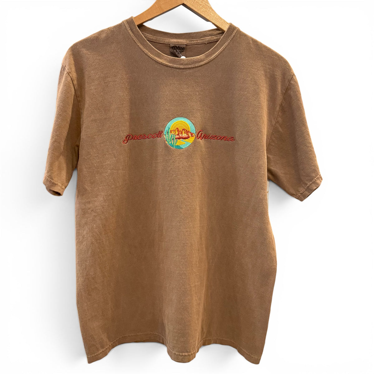 Brown Embroidered Prescott Arizona T-Shirt