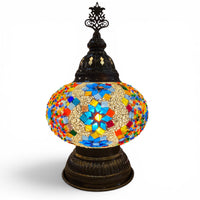7” Turkish Table Lamp Multicolored
