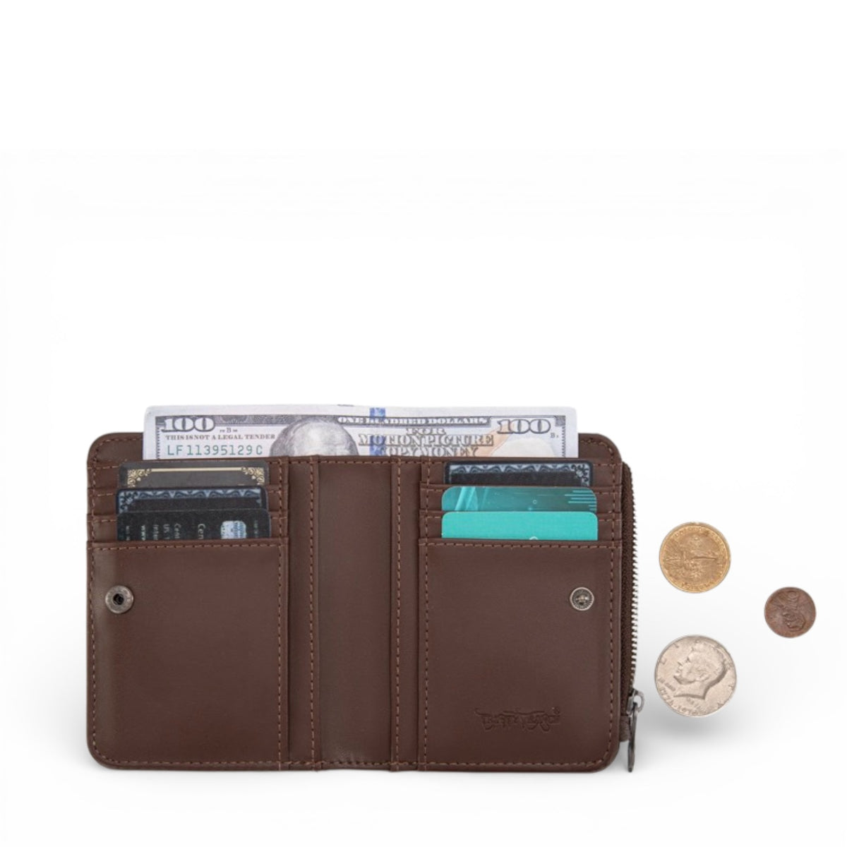 Hair-On Cowhide Tooled Wallet