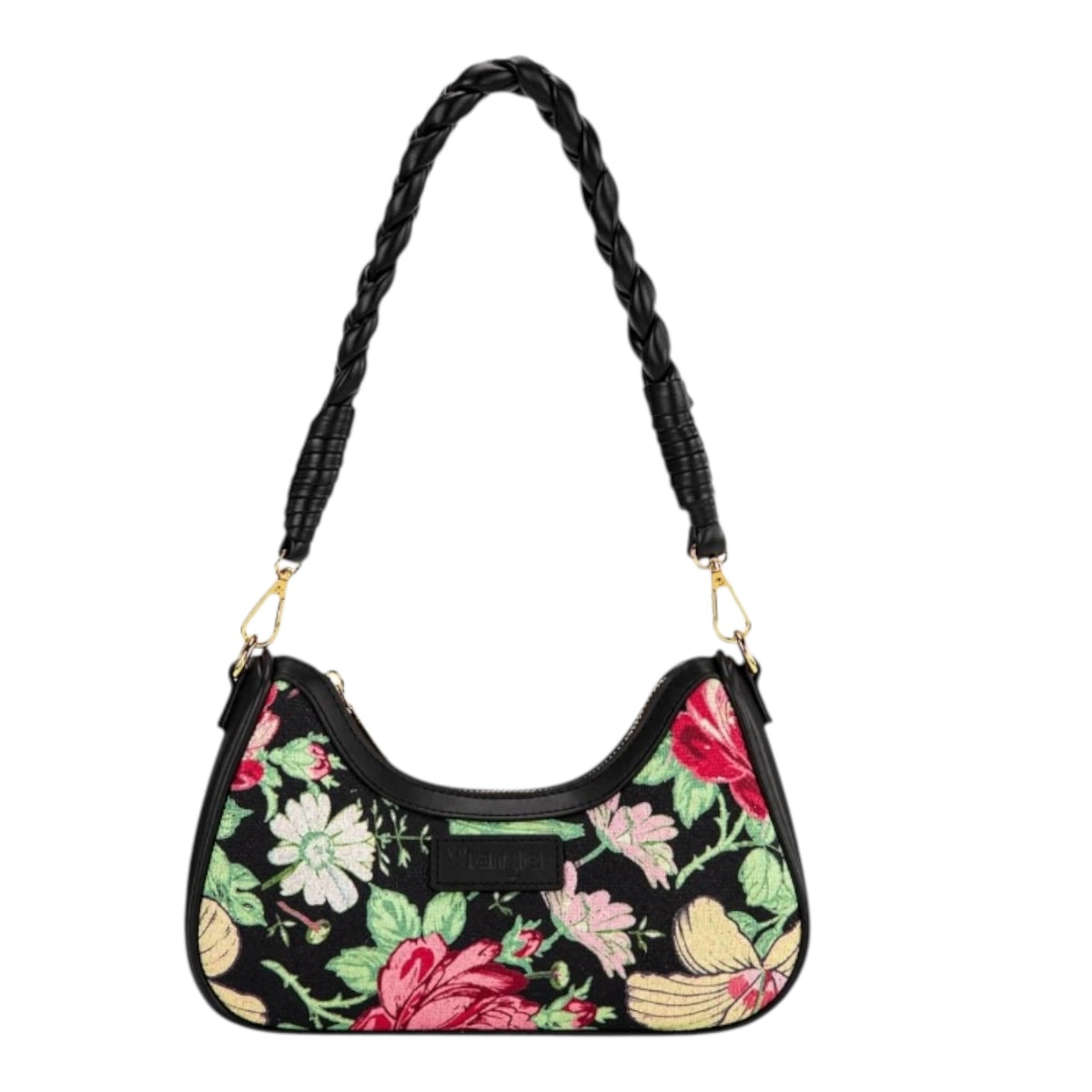 Wrangler Floral Print Braided Hobo Bag