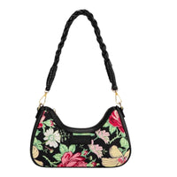 Wrangler Floral Print Braided Hobo Bag
