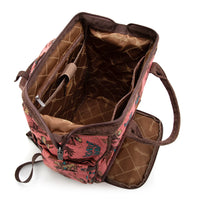 Wrangler Vintage Retro Cowboy Cool Print Backpack Hot Pink