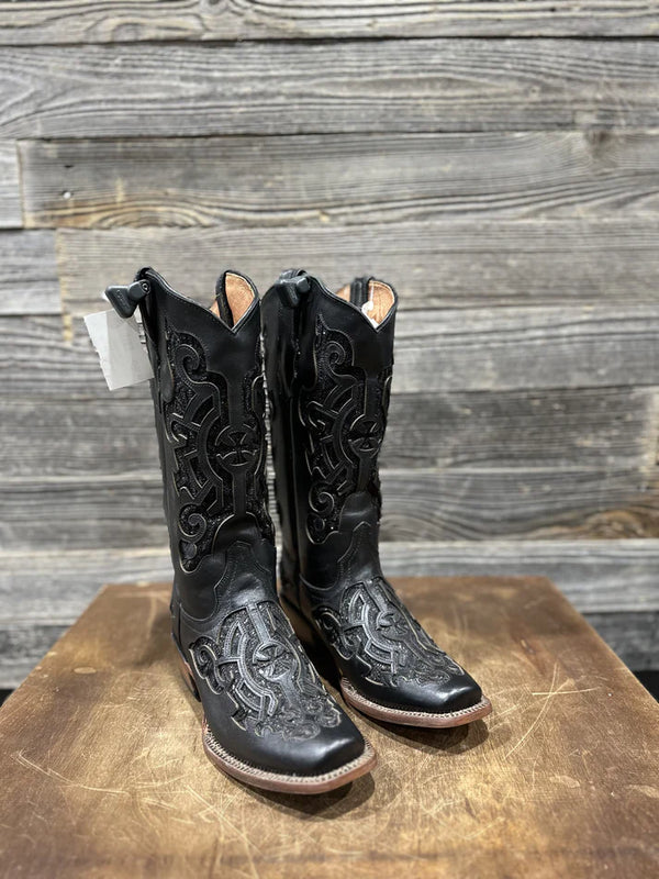 Tanner Mark Jane Women’s Black Shimmer Boots