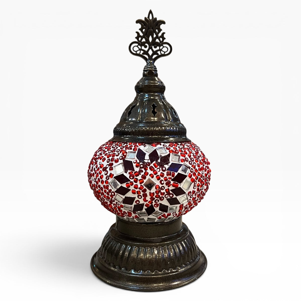 3” Turkish Table Lamp Red