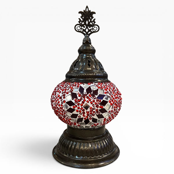 3” Turkish Table Lamp Red