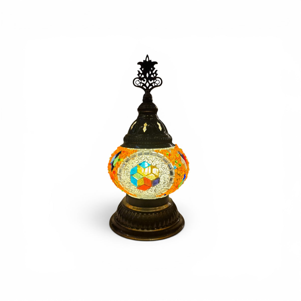 3” Turkish Table Lamp Orange