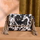 Wrangler Cow Print Fringe Crossbody Bag