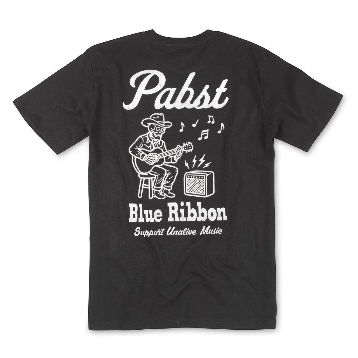 Pabst Blue Ribbon Unalive Music T-Shirt