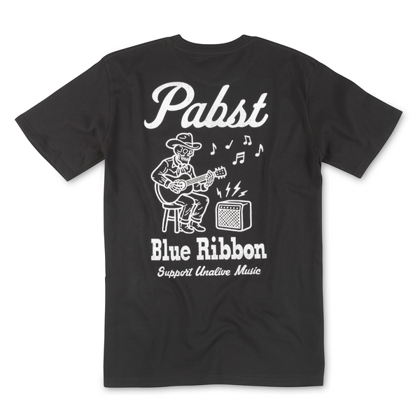 Pabst Blue Ribbon Unalive Music T-Shirt