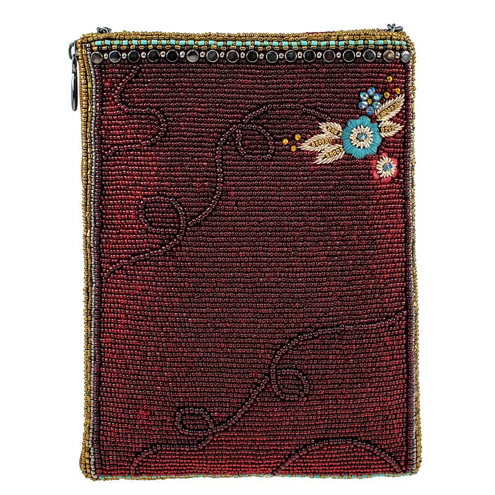 Let's Gallop Beaded Black Horse Mini Crossbody Handbag