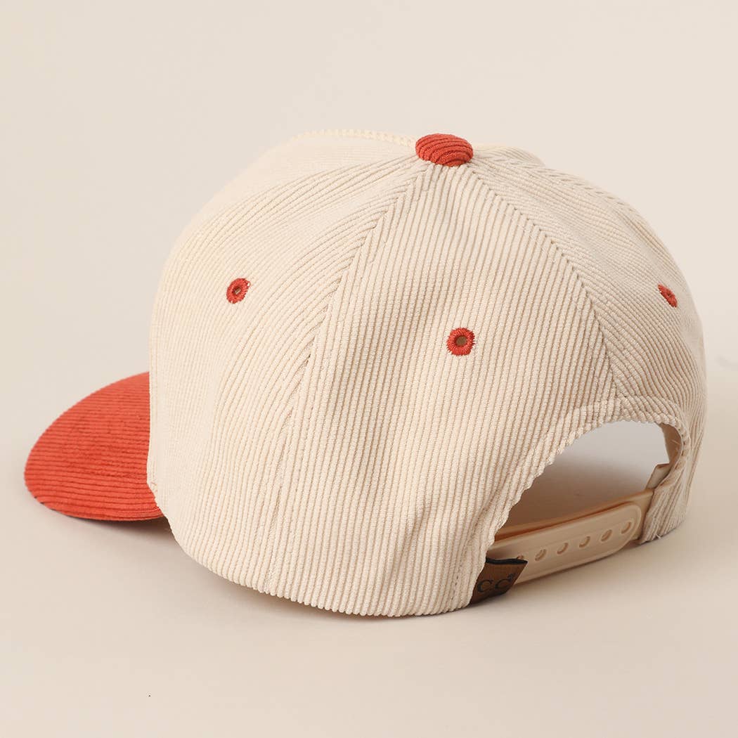 On My Worst Behavior Corduroy Trucker Hat: One Size