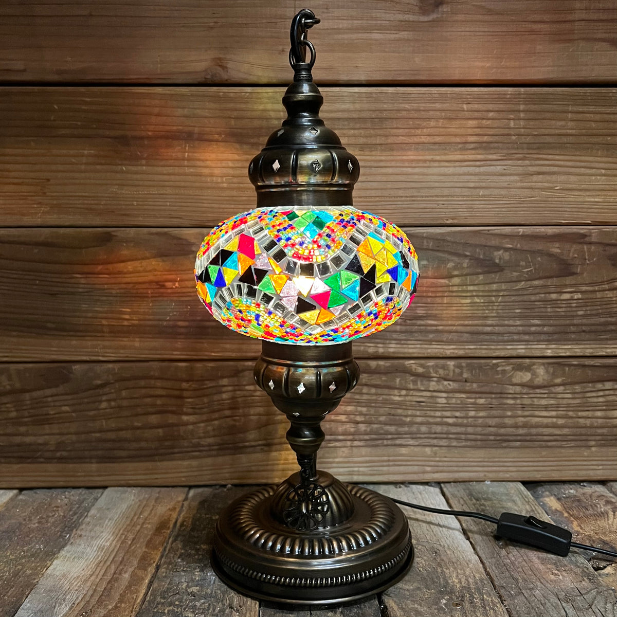 Handmade Half a Heart Turkish Lamps - Multicolored