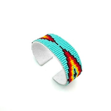 Thick Navajo Made Beaded Bracelet
