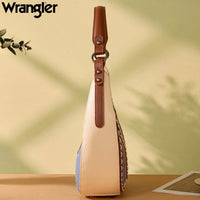 Wrangler Contrast Stitch Chevron Hobo Shoulder Bag