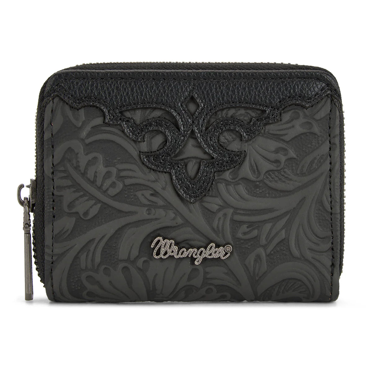 Wrangler Tooled Zip-Around Wallet