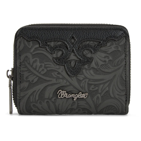 Wrangler Tooled Zip-Around Wallet