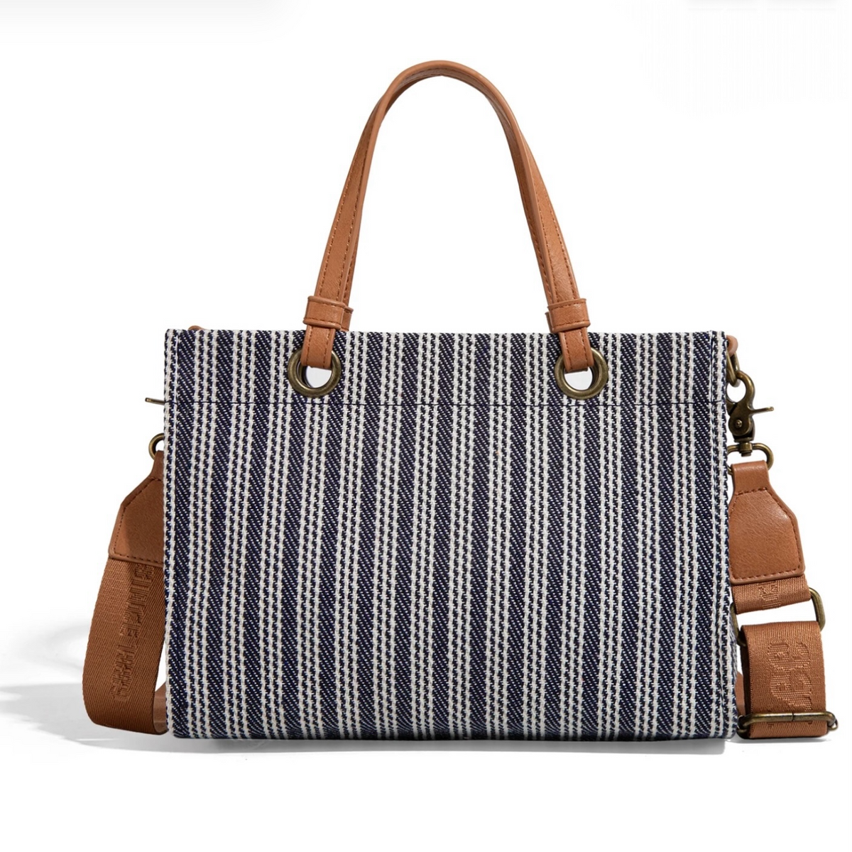 LEE Striped Canvas Carry-All Tote Bag