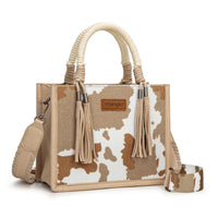 Wrangler Cow Print Tote Crossbody