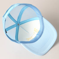 Howdy Darlin' Embroidered Mesh Back Trucker Cap: BLACK / One Size