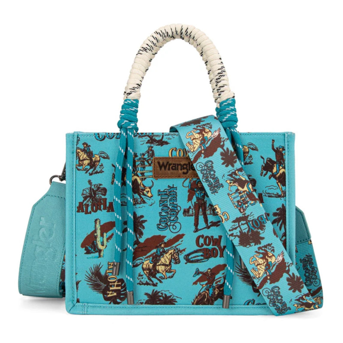 Wrangler Southwestern Print Rope Tote Bag