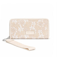 Wrangler Lace Floral Zip Around Wallet
